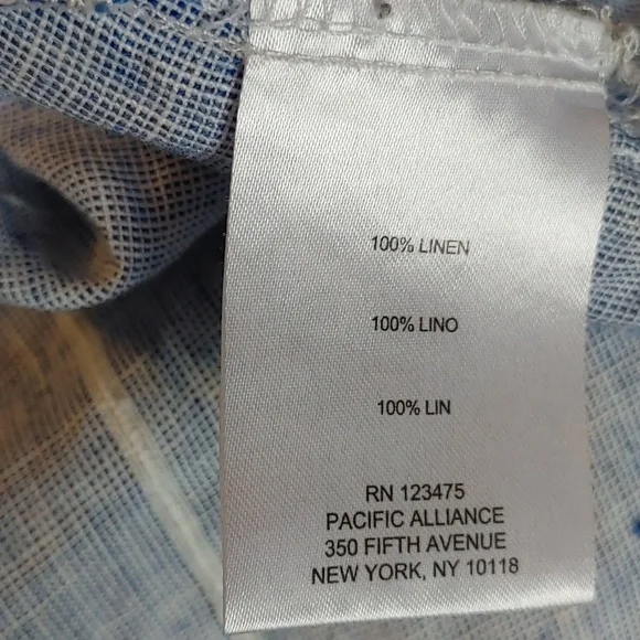 💚ELLEN TRACY SLEEVELESS LINEN TOP - Picture 6 of 7